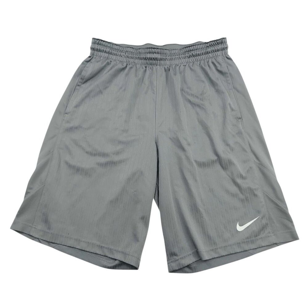 Nike Mens Large Gray Basketball Athletic Shorts Performance Gym Athleisure